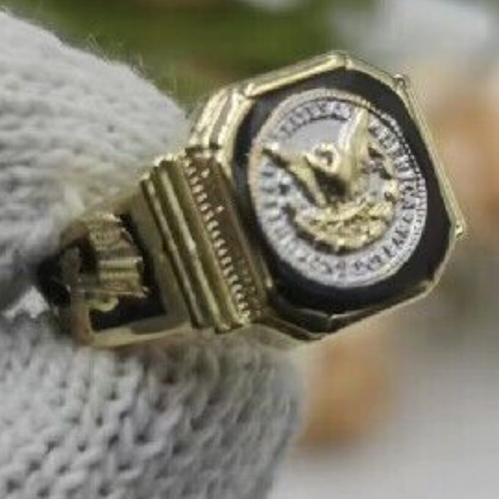 FREE with MEN'S 3 PIECE BUNDLE MEN'S/BOY'S Morgan Silver Dollar Ring Unisex Sz 9